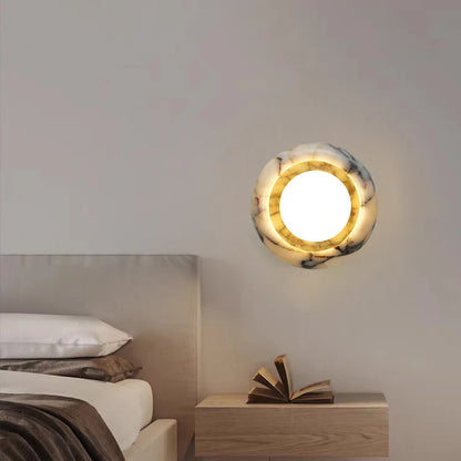 Minimalist Wall Light | D5.91 & 9.84 in | LED Stone Lamp | Up & Down Lighting | Accent Light | Brick by Brick
