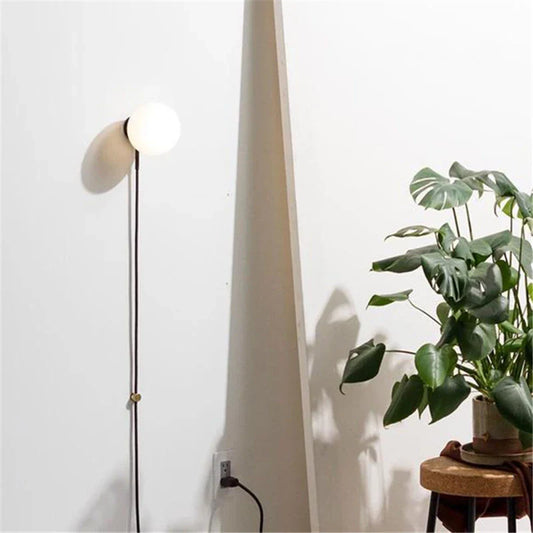 Nordic Glass Wall Light | 7.9 in | Contemporary Round LED Design | Indoor Ambient Lighting | Brick by Brick