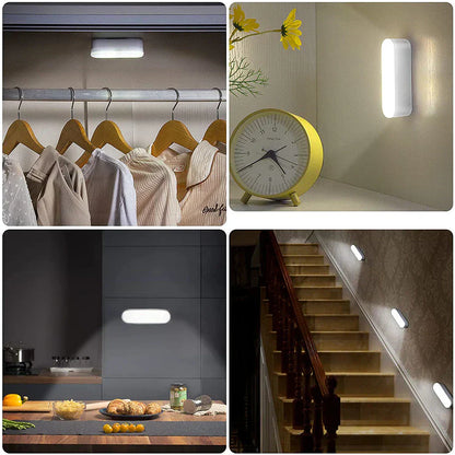 Motion Sensor Wall Light | USB Rechargeable & Wireless | 3 Light Modes | Magnetic Mount