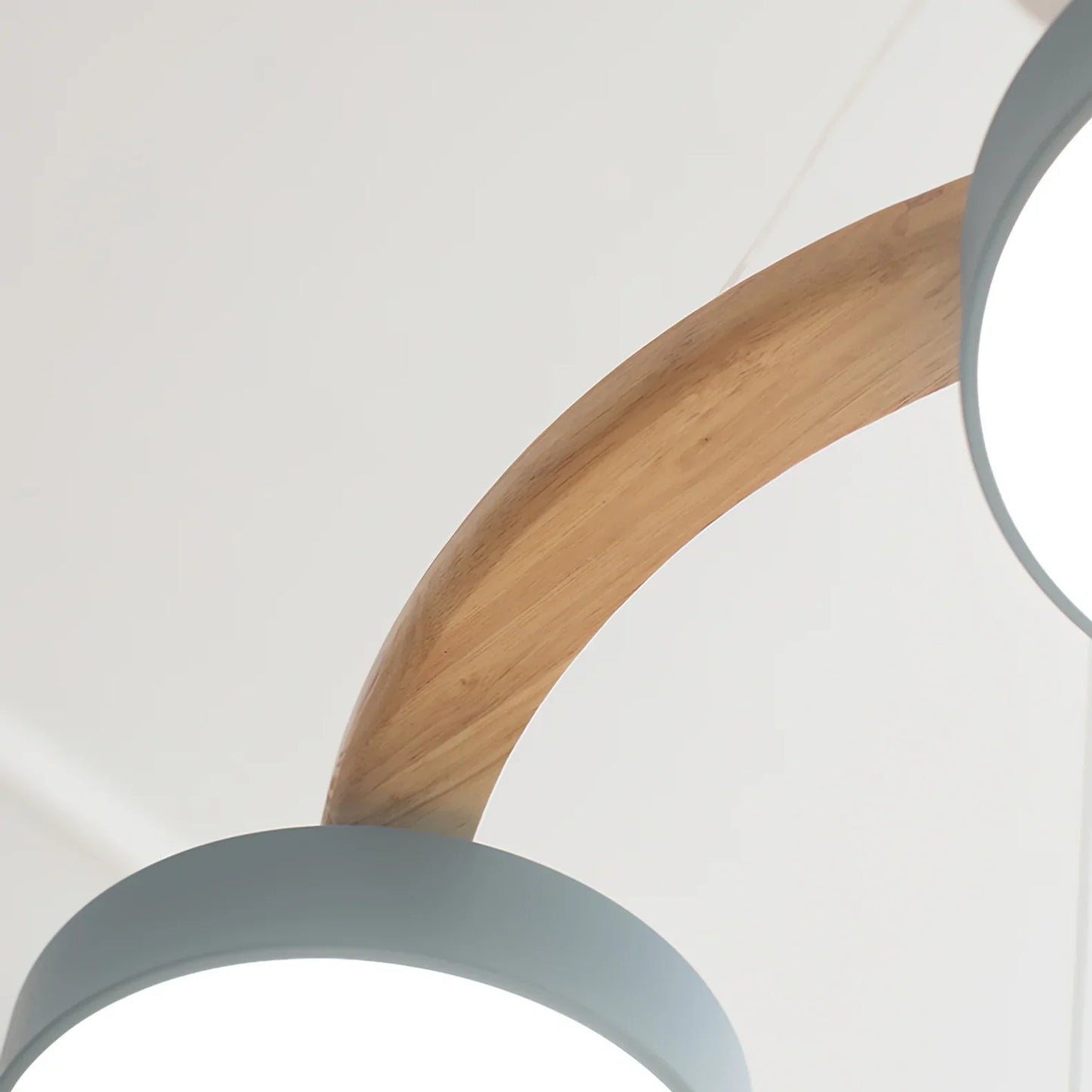 Morandi Style Chandelier | 25.6/28.3 x 5.5 in | Metal, Wood, Resin, Acrylic | Adjustable Pendant | Brick by Brick