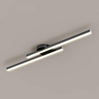 Sleek Aluminium LED Ceiling Light | Modern Flush Mount Fixture | Living Room & Bedroom | 60/90/120 cm | Brick by Brick London 1