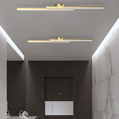Sleek Aluminium LED Ceiling Light | Modern Flush Mount Fixture | Living Room & Bedroom | 60/90/120 cm | Brick by Brick London 10