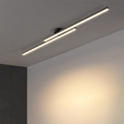 Sleek Aluminium LED Ceiling Light | Modern Flush Mount Fixture | Living Room & Bedroom | 60/90/120 cm | Brick by Brick London 6