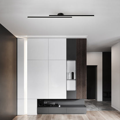 Sleek Aluminium LED Ceiling Light | Modern Flush Mount Fixture | Living Room & Bedroom | 60/90/120 cm | Brick by Brick London 8
