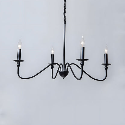 Sleek Modern Iron Pendant Light | Black Pendant Light for Kitchen | 38cm Height, 88cm Diameter | Brick by Brick London 0