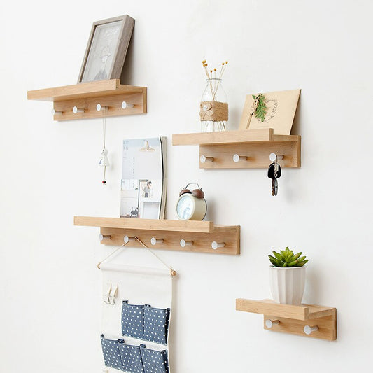 Stylish Wall Shelf with Hooks | MDF Entryway Storage Solution | 40cm x 15cm x 25cm | Brick by Brick London

MDF Wall Shelf with Hooks | 40cm Entryway Storage | Stylish Home Organizer | Durable Design | Brick by Brick London 1