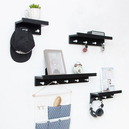 Stylish Wall Shelf with Hooks | MDF Entryway Storage Solution | 40cm x 15cm x 25cm | Brick by Brick London

MDF Wall Shelf with Hooks | 40cm Entryway Storage | Stylish Home Organizer | Durable Design | Brick by Brick London 4