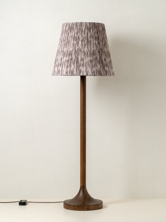 Sundara Floor Lamp | Statement Lighting | Pleated Linen Shade | Mid-Century Modern Design | Brick by Brick London 0