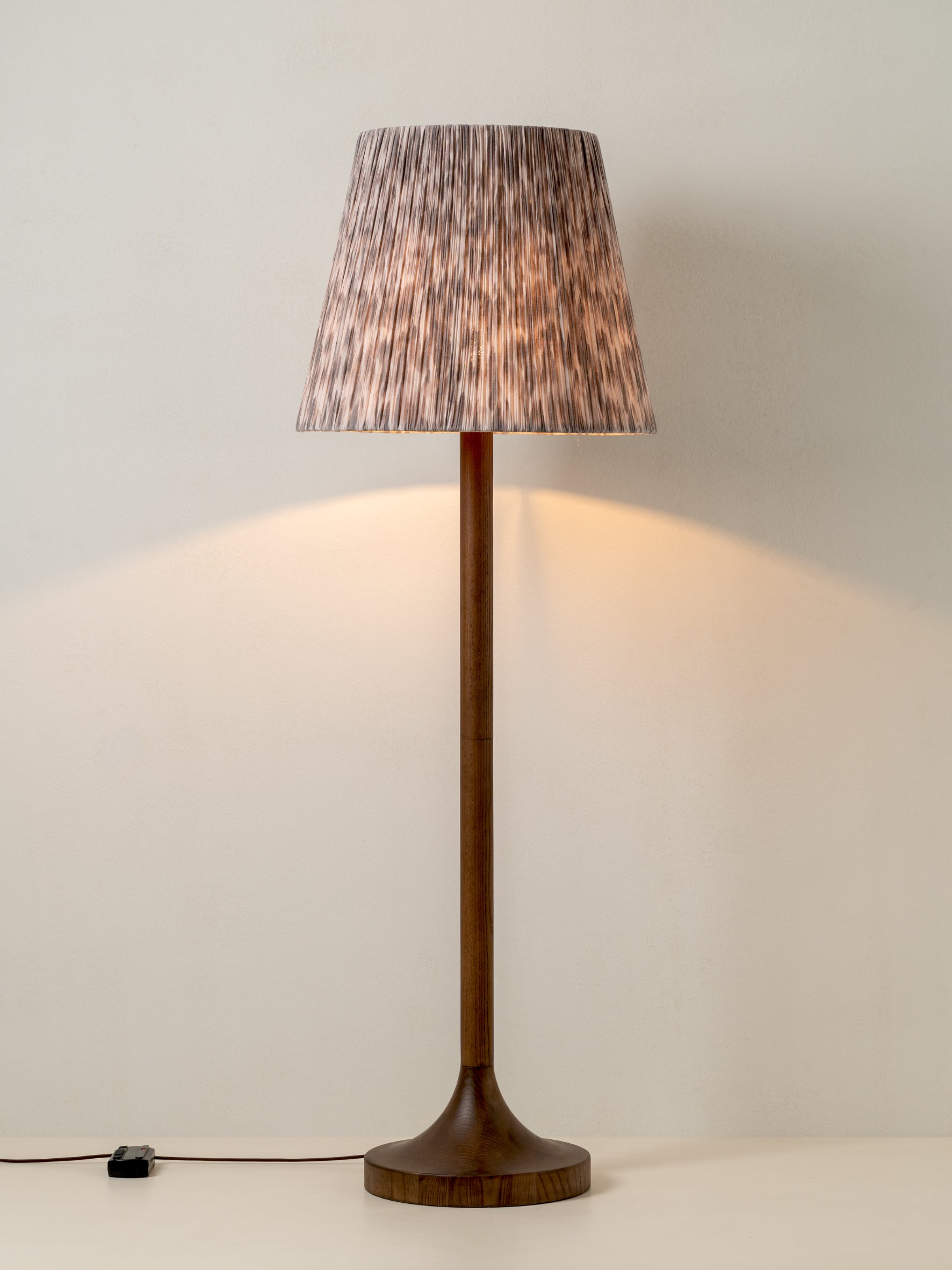 Sundara Floor Lamp | Statement Lighting | Pleated Linen Shade | Mid-Century Modern Design | Brick by Brick London 2