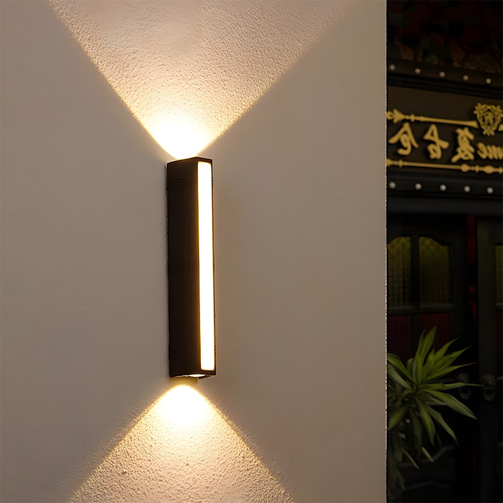 LED Outdoor Wall Light | 6.1–23.6 x 2.7 in | Sleek Long Tube Design | IP54 Rated Waterproof Fixture | Brick by Brick