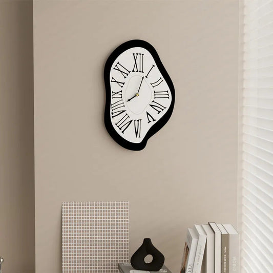 Surreal Roman Numeral Wall Clock | 30 cm Modern Wall Decor | Metal, Black Finish | Artistic Home Accent | Brick by Brick London

Modern Black Wall Clock | 30 cm Surreal Decorative Timepiece | Metal | Silent Movement | Brick by Brick London 1
