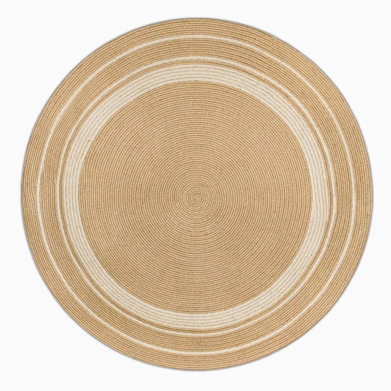 Jute Area Rug | Dia 39-47 in | Round, Oval & Rectangle | Durable Burlywood | Brick by Brick