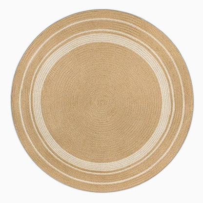 Jute Area Rug | Dia 39-47 in | Round, Oval & Rectangle | Durable Burlywood | Brick by Brick