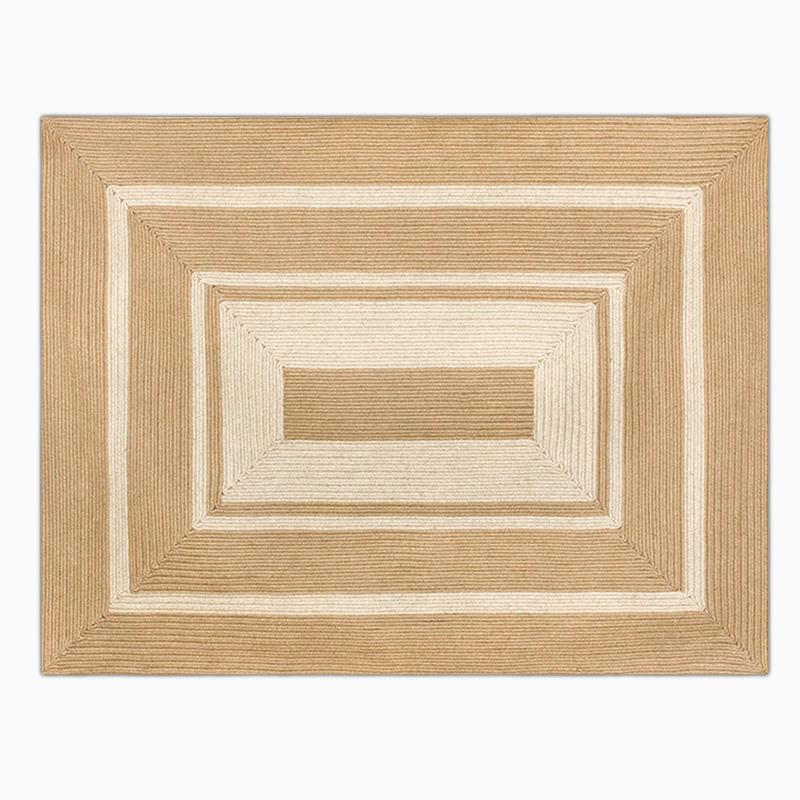 Jute Area Rug | Dia 39-47 in | Round, Oval & Rectangle | Durable Burlywood | Brick by Brick