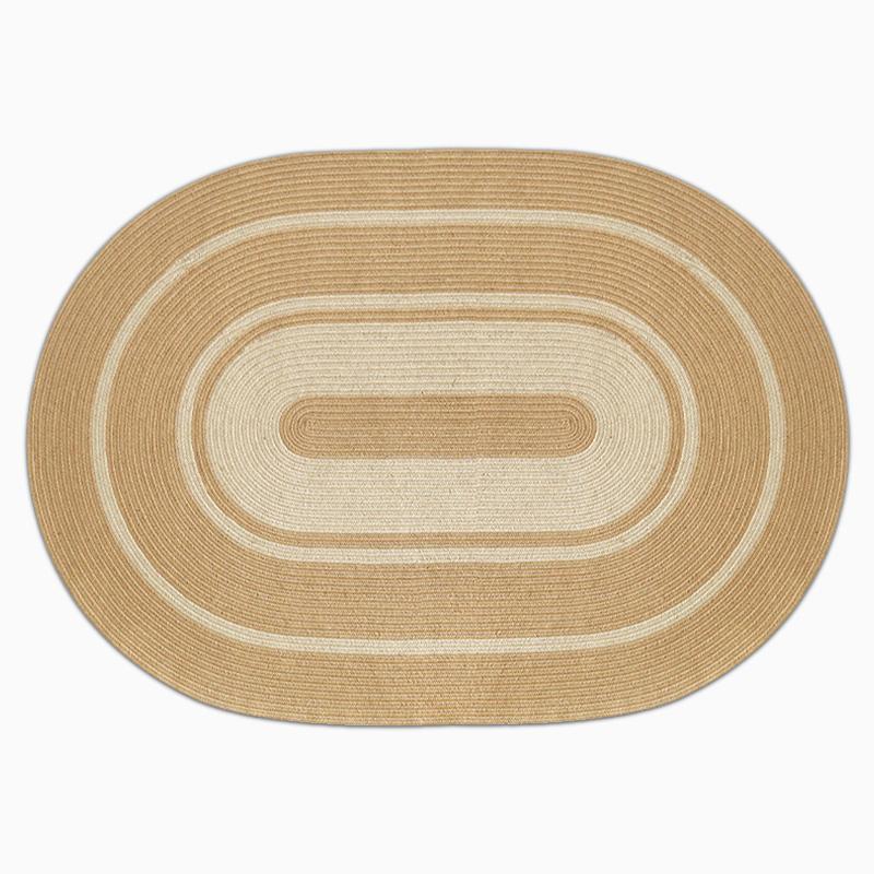 Jute Area Rug | Dia 39-47 in | Round, Oval & Rectangle | Durable Burlywood | Brick by Brick