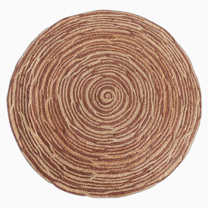 Vibrant Jute Floor Rug | 47-59 in | Large & Medium Sizes | Multiple Colors | Brick by Brick