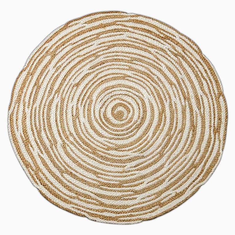 Vibrant Jute Floor Rug | 47-59 in | Large & Medium Sizes | Multiple Colors | Brick by Brick