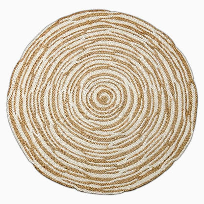 Vibrant Jute Floor Rug | 47-59 in | Large & Medium Sizes | Multiple Colors | Brick by Brick