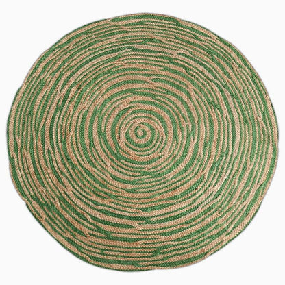 Vibrant Jute Floor Rug | 47-59 in | Large & Medium Sizes | Multiple Colors | Brick by Brick