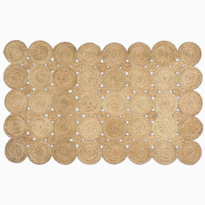 Rustic Hemp Area Rug | 47-60 in | Durable & Natural | Rectangle, Round, Leaf | Brick by Brick