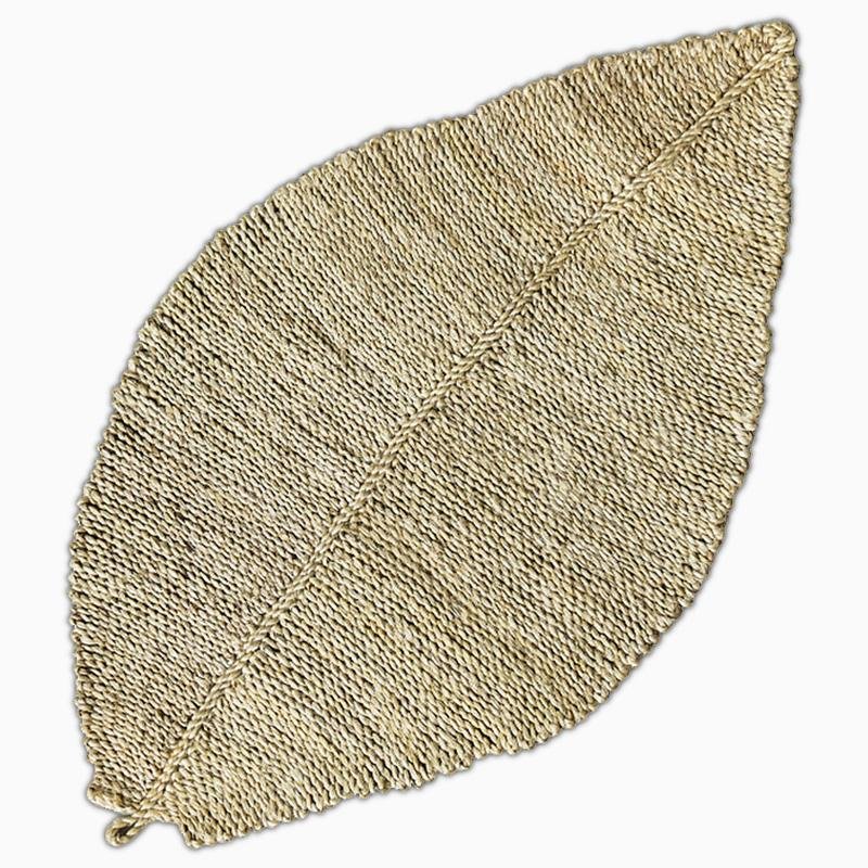 Rustic Hemp Area Rug | 47-60 in | Durable & Natural | Rectangle, Round, Leaf | Brick by Brick