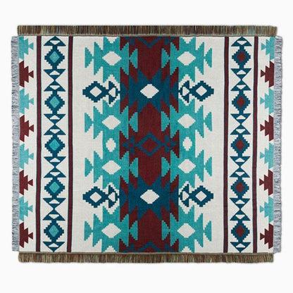 Multicolor Cotton Outdoor Rug | 50"–60" Sizes | Rectangular Patio Rug | Vibrant Design | Brick by Brick