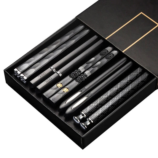 Tetsu Japanese Chopsticks Set | Japandi-Style Dining | 9 High-Quality Wood | 5 Timeless Colors | Brick by Brick London 0