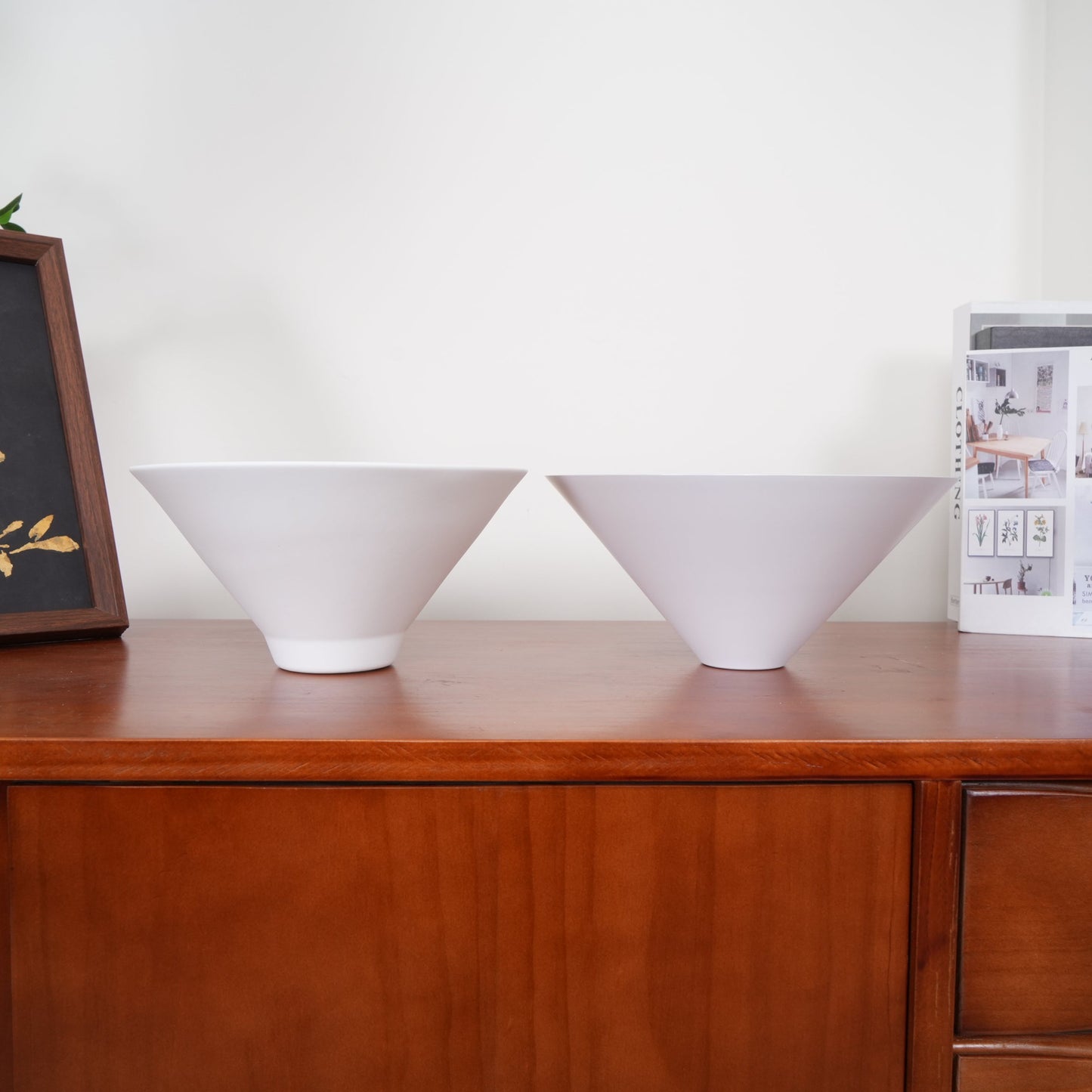 Vintage Retro Pendant Light | 40.1 x 9.1 x 11.8 in | Glass Shade with Metal Frame | Mid-Century Ceiling Lamp | Brick by Brick