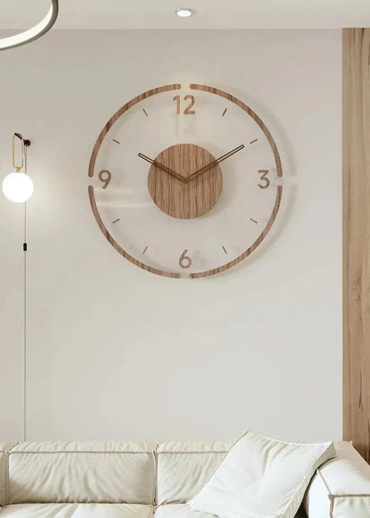 Title 1:  
Orlano Large Wall Clock | 15.75 Solid Wood | Modern Scandinavian Design | Silent Quartz | Brick by Brick London

Title 2:  
Scandinavian Large Wall Clock Orlano | 15.75 Solid Wood | Minimalist Decor | Silent Mechanism | Brick by Brick London 1