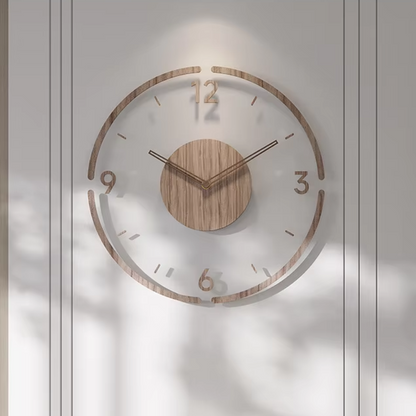 Title 1:  
Orlano Large Wall Clock | 15.75 Solid Wood | Modern Scandinavian Design | Silent Quartz | Brick by Brick London

Title 2:  
Scandinavian Large Wall Clock Orlano | 15.75 Solid Wood | Minimalist Decor | Silent Mechanism | Brick by Brick London 2