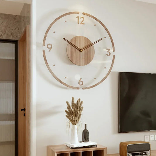 Title 1:  
Orlano Large Wall Clock | 15.75 Solid Wood | Modern Scandinavian Design | Silent Quartz | Brick by Brick London

Title 2:  
Scandinavian Large Wall Clock Orlano | 15.75 Solid Wood | Minimalist Decor | Silent Mechanism | Brick by Brick London 0