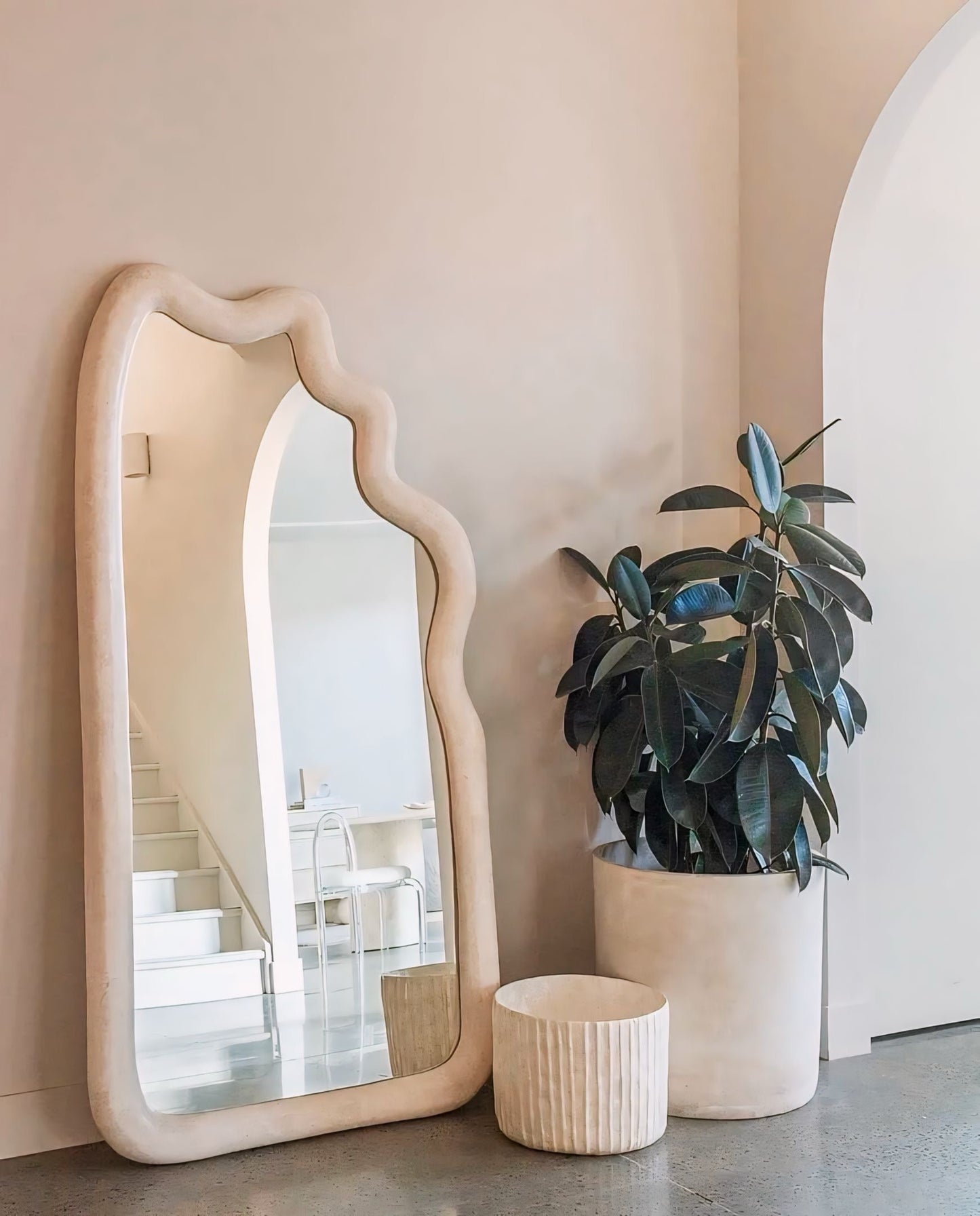 Tochio Wave-Shaped Mirror | Contemporary Home Decor | High-Quality Glass | Unique Design | Brick by Brick London 0