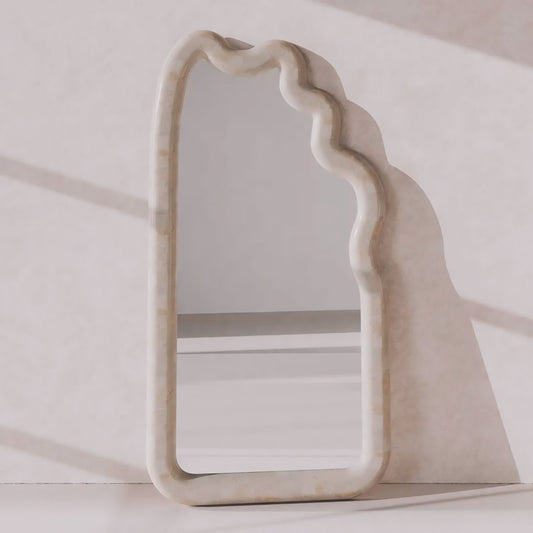 Tochio Wave-Shaped Mirror | Contemporary Home Decor | High-Quality Glass | Unique Design | Brick by Brick London 1