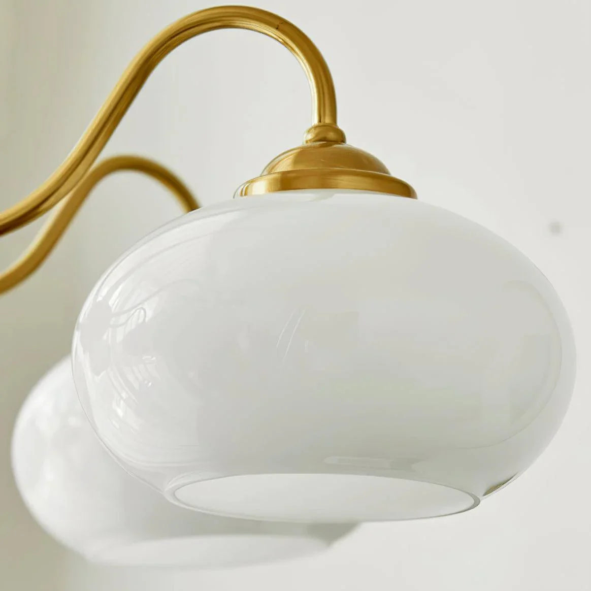 Wood Glass Vintage Chandelier | D15 - 26 in | Valentina Style | Brass & Walnut | Brick by Brick