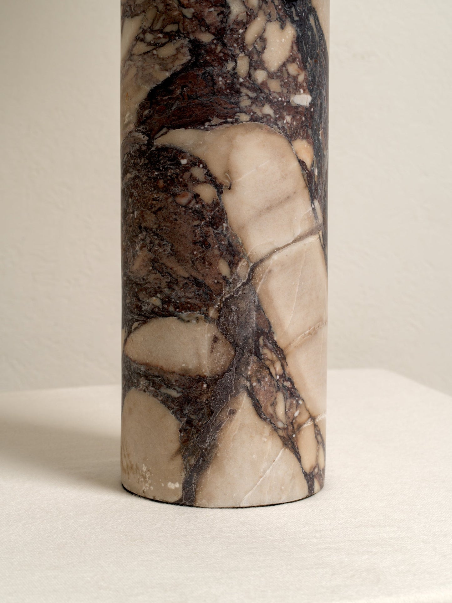 Valli Large Table Lamp | Elegant Bedside Lamps | Italian Calacatta Viola Marble | Unique Inverted Scallop Shade | Brick by Brick London 3