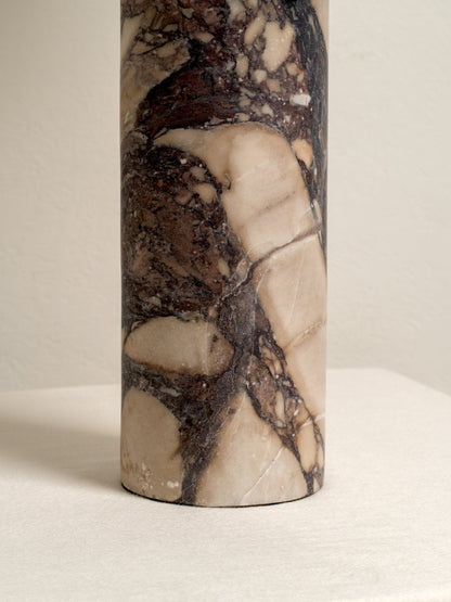 Valli Large Table Lamp | Elegant Bedside Lamps | Italian Calacatta Viola Marble | Unique Inverted Scallop Shade | Brick by Brick London 3