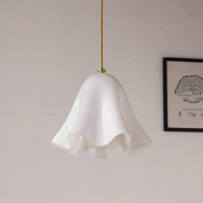 Bell Glass Pendant Light | 11 x 9 in | Metal Ceiling Pendant | Adjustable Wire Length | Brick by Brick