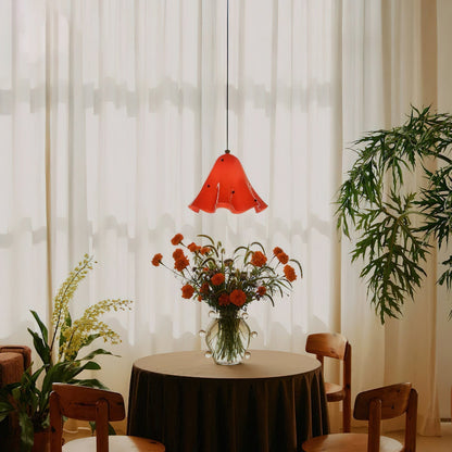 Bell Glass Pendant Light | 11 x 9 in | Metal Ceiling Pendant | Adjustable Wire Length | Brick by Brick