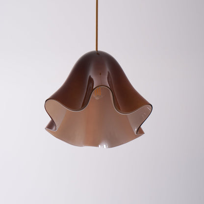 Bell Glass Pendant Light | 11 x 9 in | Metal Ceiling Pendant | Adjustable Wire Length | Brick by Brick