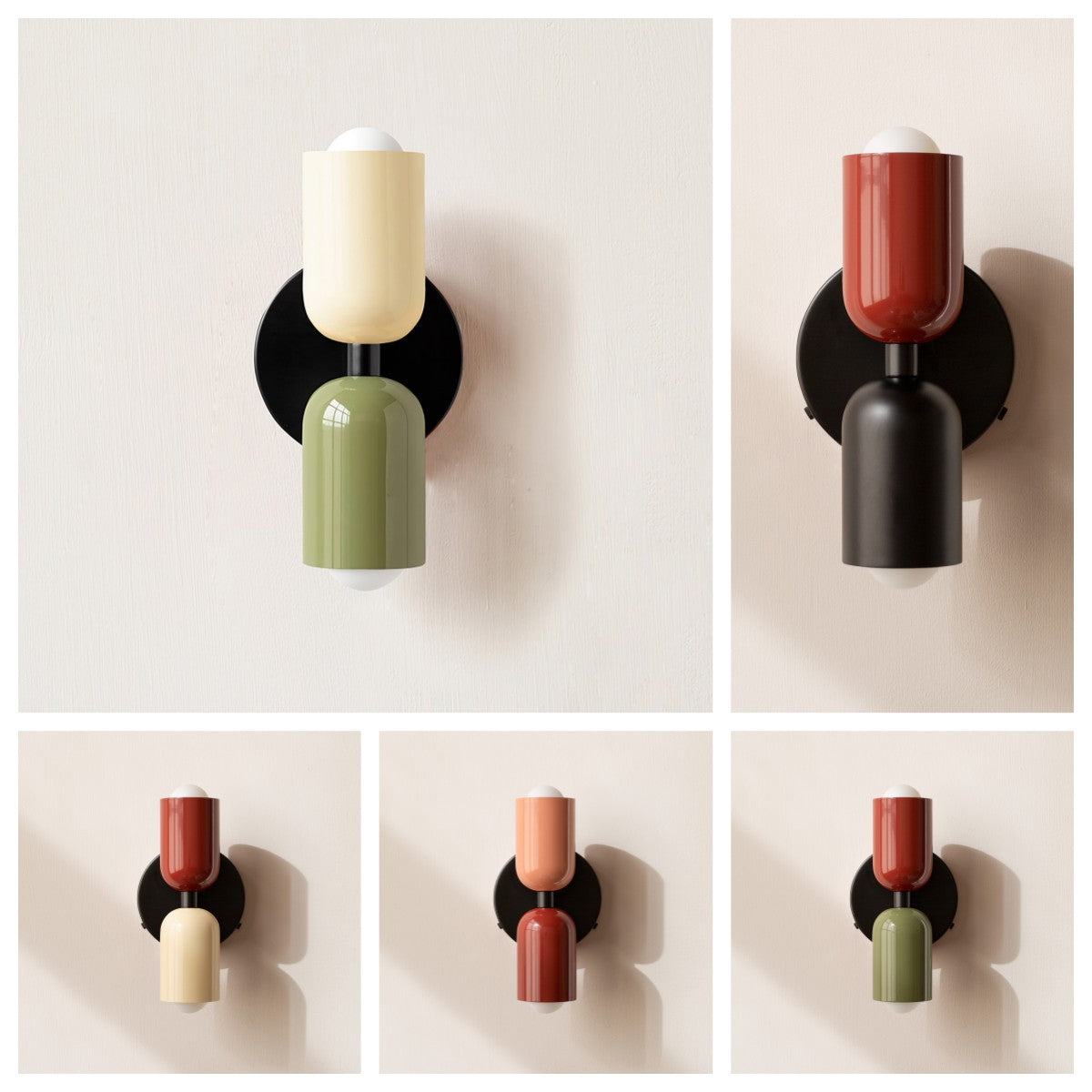 Double‑Head Wall Light | Utility Room | Unisex Glass | Dual‑Head Fixture | Brick by Brick
