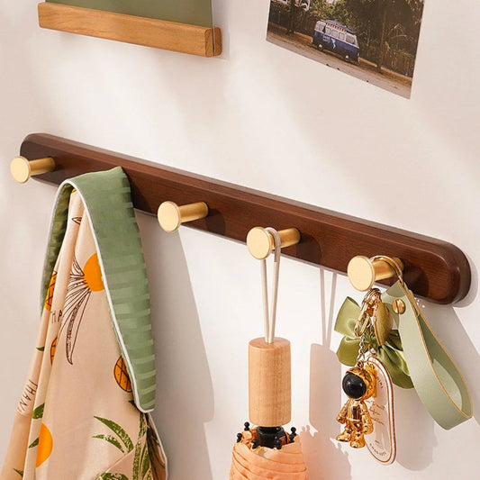 Vintage Brown Wall Mounted Coat Rack | Stylish Storage Solution | 24 Wood & Metal Hooks | Brick by Brick London  

Chic Vintage Brown Coat Rack for Wall | 24 Wood & Metal | Space-Saving Storage | Brick by Brick London 3