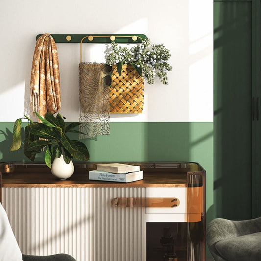 Vintage Green Wall Mounted Coat Rack | Stylish Entryway Organizer | 30 Wood Hooks | Brick by Brick London

Vintage Green Coat Stand | 30 Wall Mounted Organizer | Durable Wood Hooks | Elegant Entryway Decor | Brick by Brick London 6