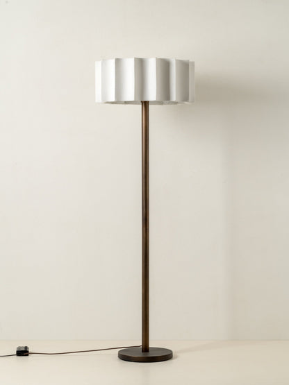 Viotti Floor Lamp | Elegant Lighting | Inverted Scallop Shade | Dark Bronze Base | Brick by Brick London 0