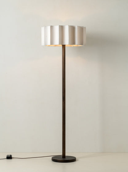 Viotti Floor Lamp | Elegant Lighting | Inverted Scallop Shade | Dark Bronze Base | Brick by Brick London 2