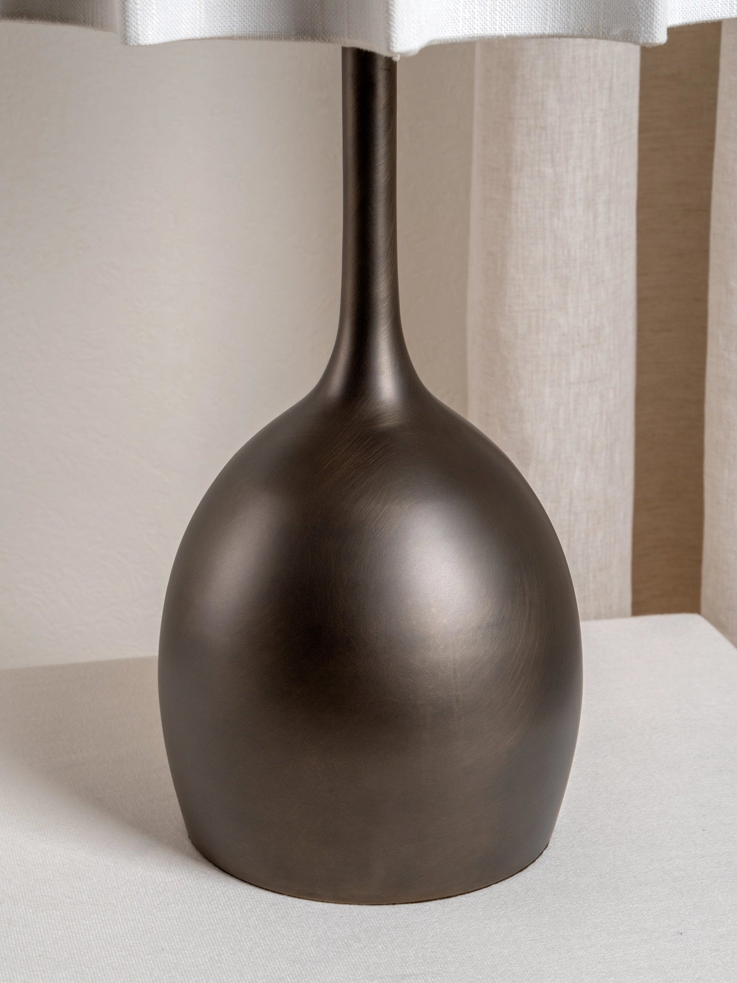 Viotti Table Lamp Bronze | Elegant Lighting | Linen Shade | Home Decor | Brick by Brick London 3