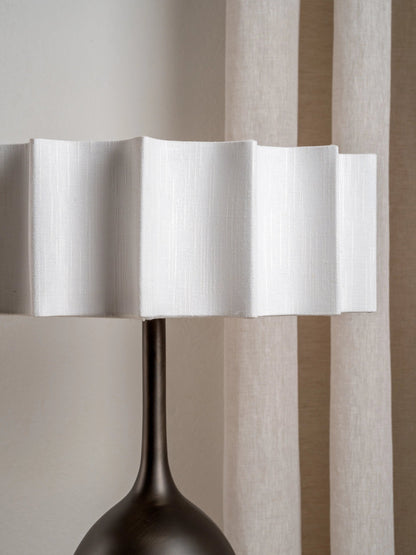 Viotti Table Lamp Bronze | Elegant Lighting | Linen Shade | Home Decor | Brick by Brick London 4