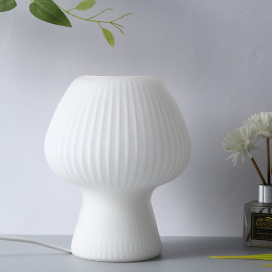 Retro Mushroom Table Lamp | Glass Stone | Touch Control with 3 Light Modes