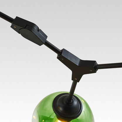 Nordic Modern Glass Pendant Light | H 31.5 - 39.3 in | Clear Bubble Design | Adjustable Brass Ceiling Fixture | Brick by Brick