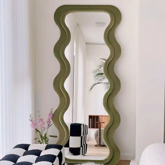 Yuzo Round Mirror | 30 Contemporary Wall Decor | Wavy Frame Design | Brick by Brick London 1