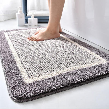 Rectangular Microfiber Bath Rug | 16-51 in | Soft & Absorbent | Skin-Friendly Microfiber | Brick by Brick